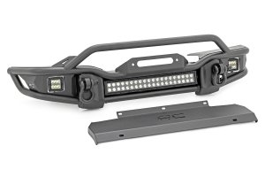 Jeep Gladiator Front Winch Bumper - Rough Country - Tubular - '20-'23 Jeep Gladiator Front Winch Bumper - Rough Country - Tubular - '20-'23